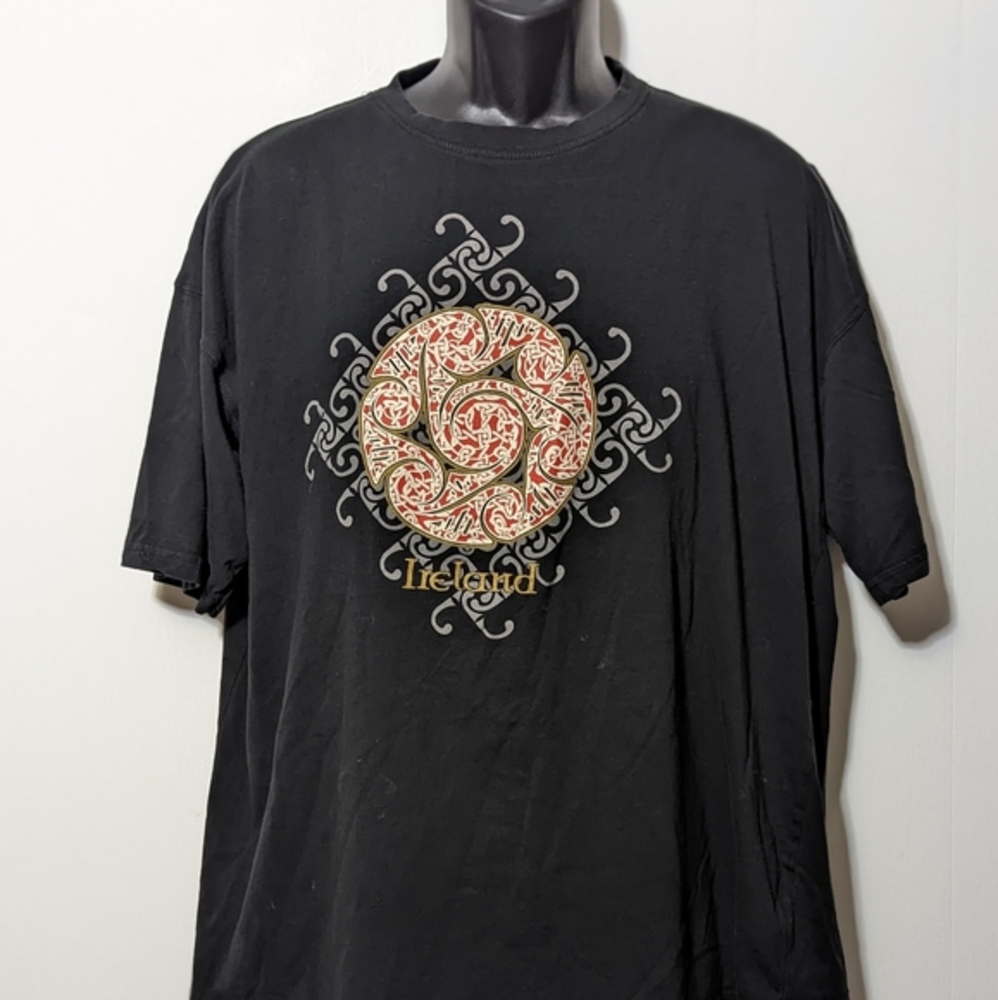 Men's Celtic "Ireland" T-shirt Size XXL Black